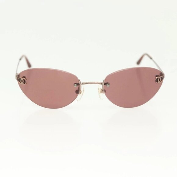 CHANEL Sunglasses Plastic Pink CC Auth am9009V - Picture 2 of 11